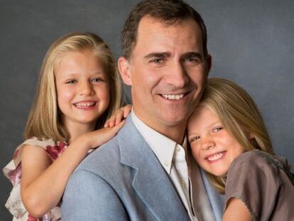 La imagen más paternal de Felipe VI