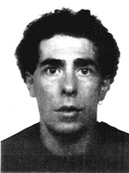 Vicente Goicoetxea Barandiarán, en una foto policial.