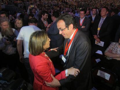 Josep Rull y Carme Forcadell, en una imagen de 2015.