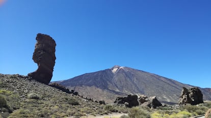 O pico Teide, ponto culminante da Espanha. 