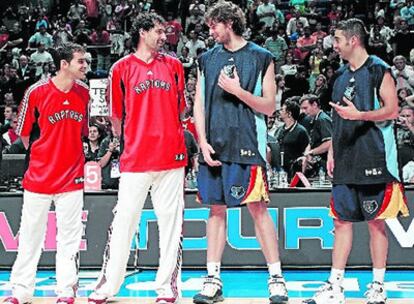 Calderón, Garbajosa, Gasol y Navarro.