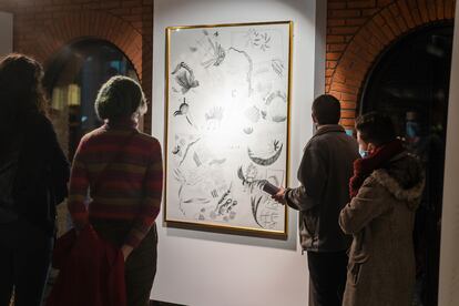Obra de Raisa Álava expuesta en el Azkuna Zentroa de Bilbao