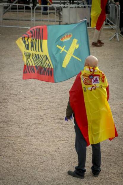 Manifestación en la plaza de Colón de Madrid el pasado 10 de febrero.