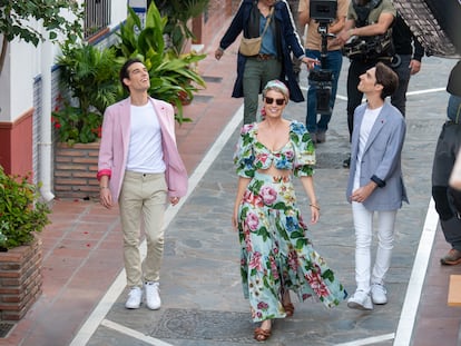 Lady Kitty Spencer durante el rodaje de un anuncio en Marbella el 25 de febrero de 2020.