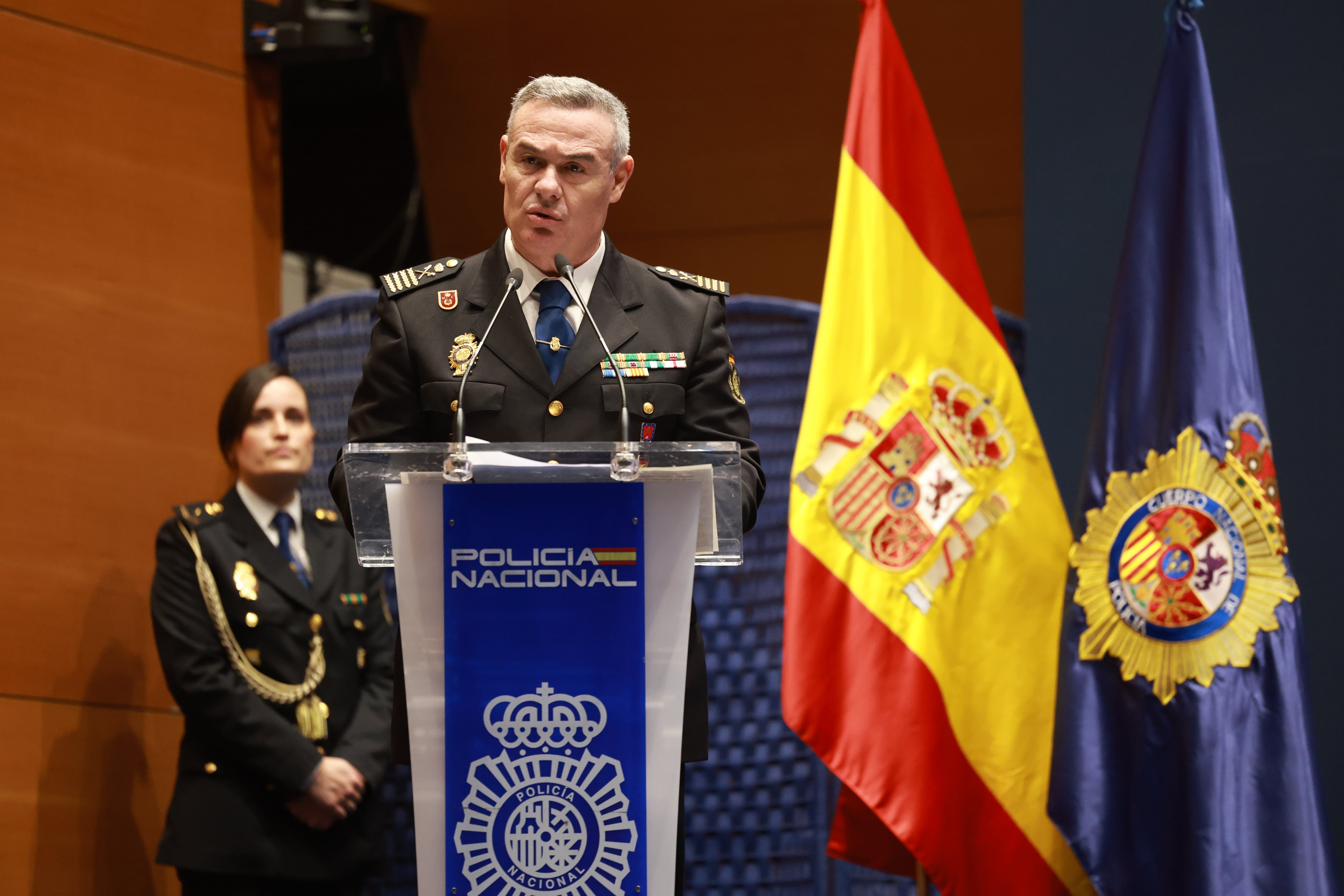 José Luis Santafé Arnedo, durante su discurso este jueves en Madrid. 
