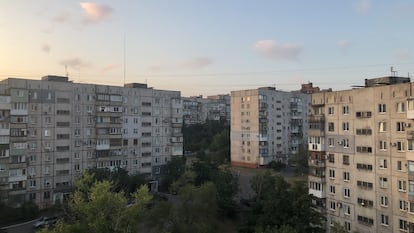 Mariupol, desde la ventana de la abuela de la autora, hace un par de años.