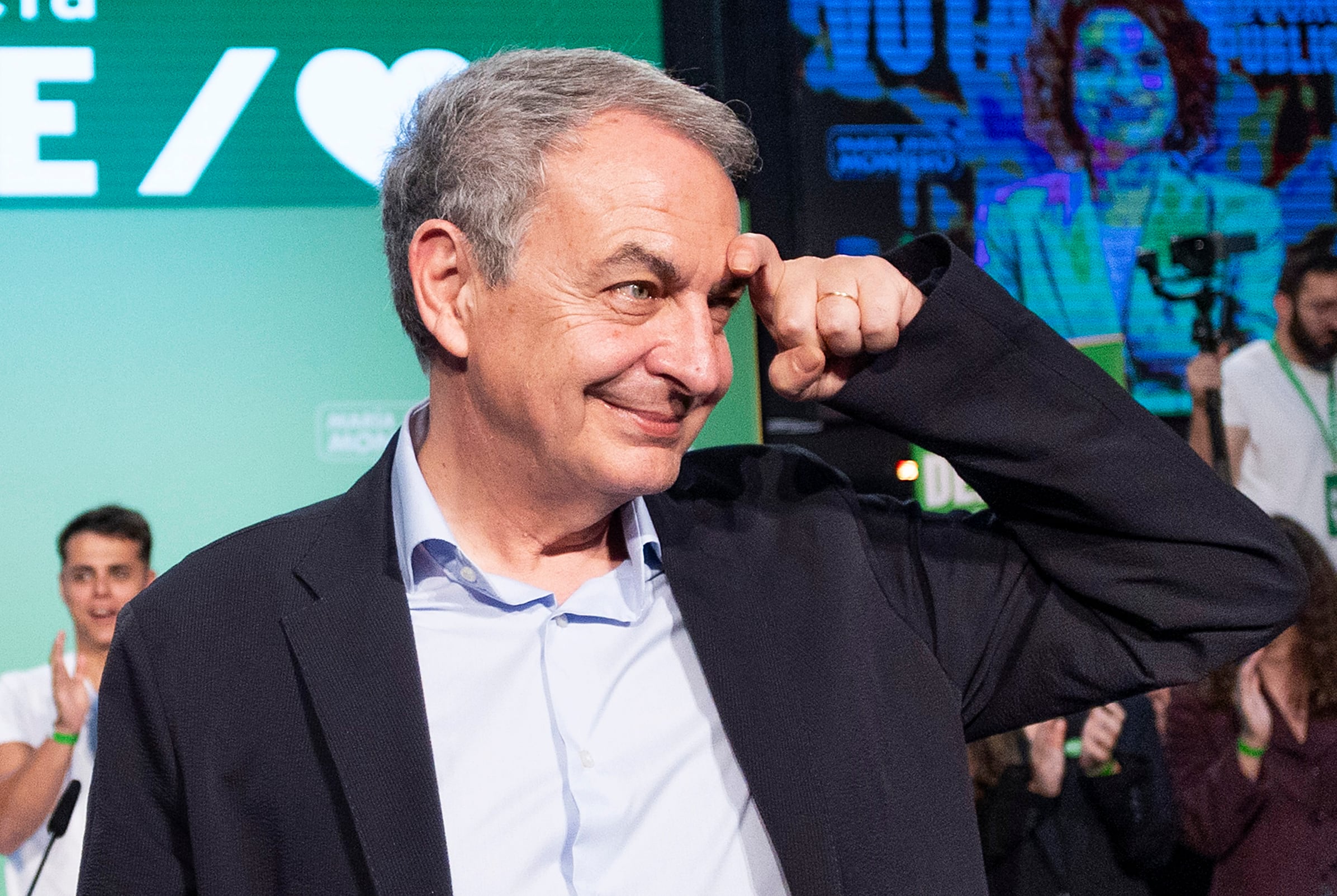 José Luis Rodríguez Zapatero, durante un mitin de Andalucía el pasado 22 de mayo. 