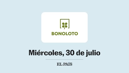 Sorteo de la Bonoloto miércoles 30 julio 2025