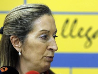 La ministra de Fomento, Ana Pastor