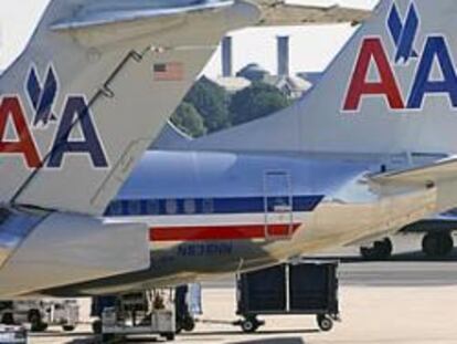 Aviones de American Airlines en el aeropuerto de Arlington (Virginia, EE UU).