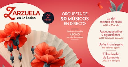 Cartel promocional de la 2º edición de Zarzuela en la Latina.