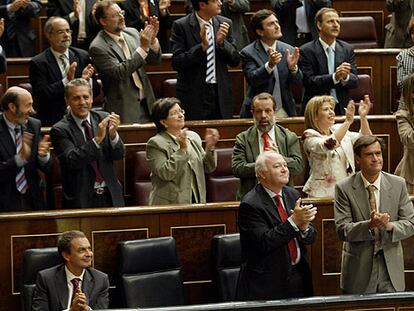 El Pleno del Congreso de los Diputados tras la votación de la ley integral contra la violencia de género.