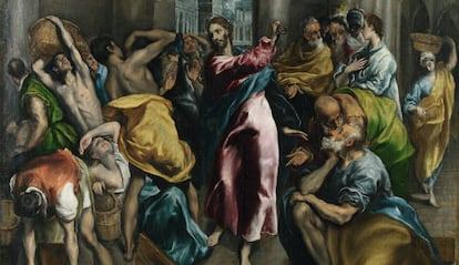 'L’expulsió dels mercaders', oli d’El Greco sobre el revolucionari episodi de Jesús al temple.