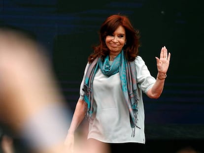 La expresidenta Cristina Fernández de KIrchner durante un mitin en Buenos Aires, en noviembre de 2018.