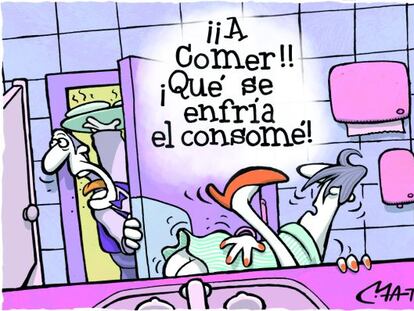 Instintos básicos en baños de restaurantes