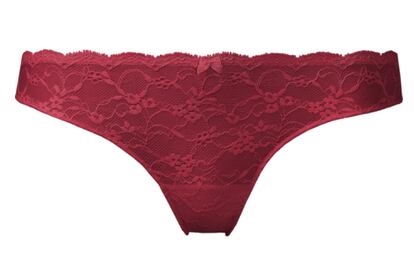 Si quieres ir conjuntada, hazte con el tanga también de Intimissimi (9 euros).