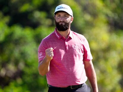 Jon Rahm, de España, durante la ronda final del torneo.