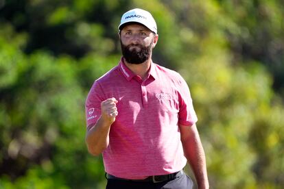 Jon Rahm, de España, durante la ronda final del torneo.