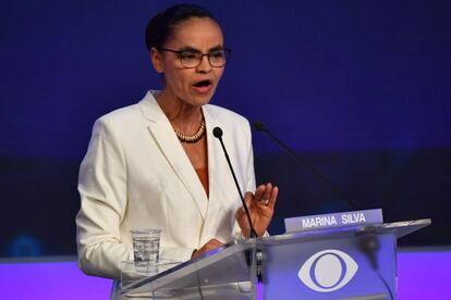 Marina Silva, candidata pela Rede à presidência da República.