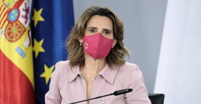 La vicepresidenta tercera y ministra de Transición Ecológica, Teresa
Ribera.