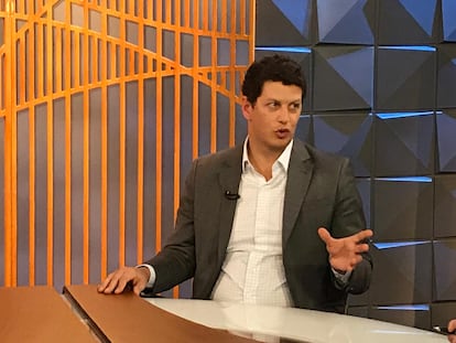 O ministro do Meio Ambiente do Brasil, Ricardo Salles, em entrevista do programa Poder em Foco, do SBT.