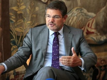 El ministro de Justicia de España, Rafael Catalá.