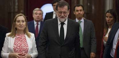 Rajoy al Congrés amb Ana Pastor.