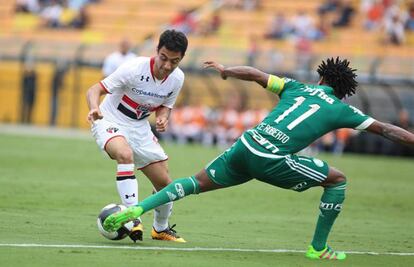 Daniel Corra, durante un partido con el S?o Paulo.