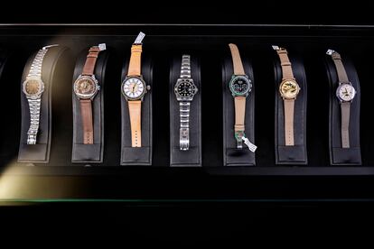 Some of the watches that were auctioned this year.