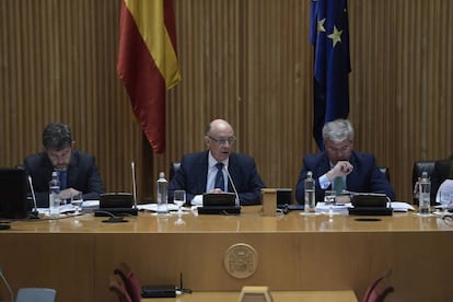 03/04/2018 Rueda de prensa del ministro de Hacienda, Cristóbal Montoro, para presentar los Presupuestos Generales 2018 EUROPA ESPAÑA ECONOMIA POLÍTICA