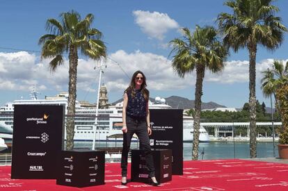 La actriz Pilar López de Ayala, posa en Málaga.