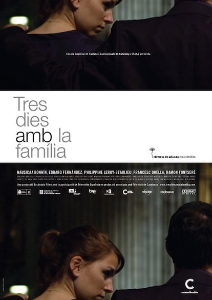 Cartel de la película 'Tres dies amb la família', de Mar Coll.