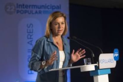 La secretaria general del Partido Popular, María Dolores de Cospedal.