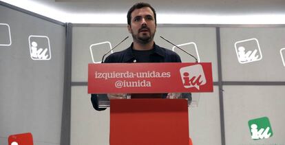 El diputado Alberto Garzón, el 9 de enero.