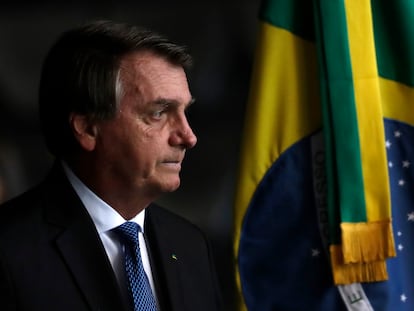 Jair Bolsonaro no dia 19, em Brasília.