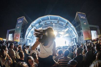 Público durante el concierto de Dorian en el FIB 2018.