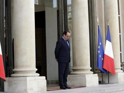 El presidente franc&eacute;s, Fran&ccedil;ois Hollande, este mi&eacute;rcoles en Par&iacute;s.