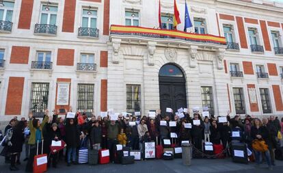 Protesta contra la turistificación en Madrid.