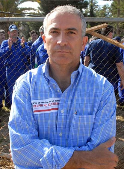 Antonio Pina, presidente del comité de empresa de Delphi.