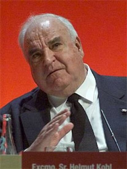 El ex canciller alemán Helmut Kohl, durante una visita a Barcelona en junio de 2002.