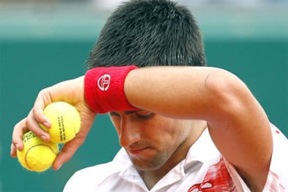 Djokovic, durante el partido contra Verdasco.