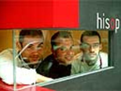 De izquierda a derecha, Guillem Pla, José Miguel Murgui y Oriol Ivern, en el restaurante barcelonés Hisop.