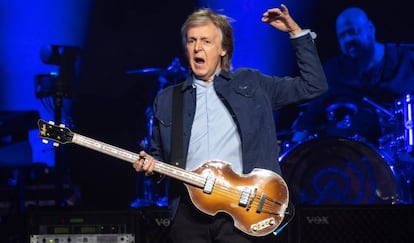 Sir Paul McCartney, el viernes 14 de diciembre en un concierto en Glasgow, Escocia.