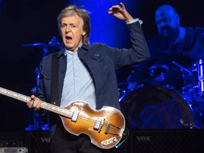 Sir Paul McCartney, el viernes 14 de diciembre en un concierto en Glasgow, Escocia.