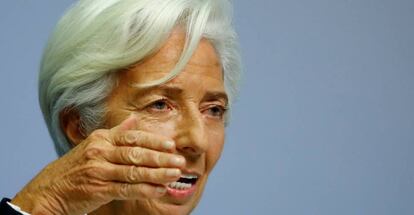 La presidenta del BCE,  Christine Lagarde 