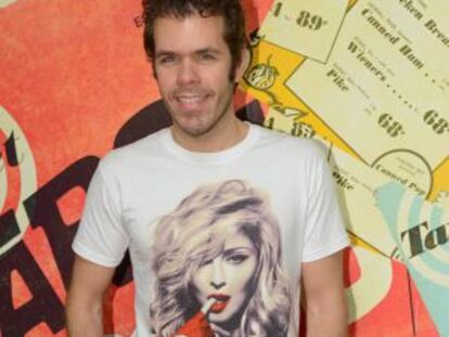 El famoso bloguero Perez Hilton, luciendo su nueva figura, el pasado martes en Nueva York.