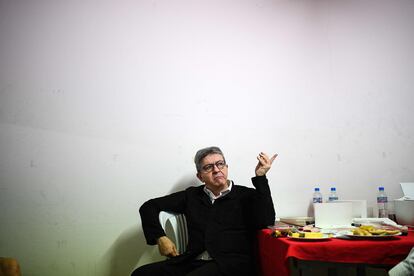 Jean-Luc Mélenchon, el día 15 de diciembre de 2021, en la isla de Guadalupe.