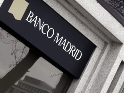 Fachada del Banco Madrid