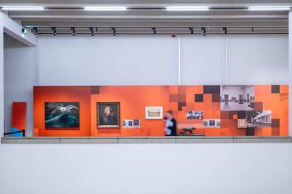 Una sala de la exposición 'Bauhaus y el nacionalsocialismo' en el Bauhaus Museum de Weimar.