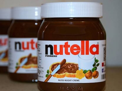 Três botes de Nutella, em uma imagem de arquivo.